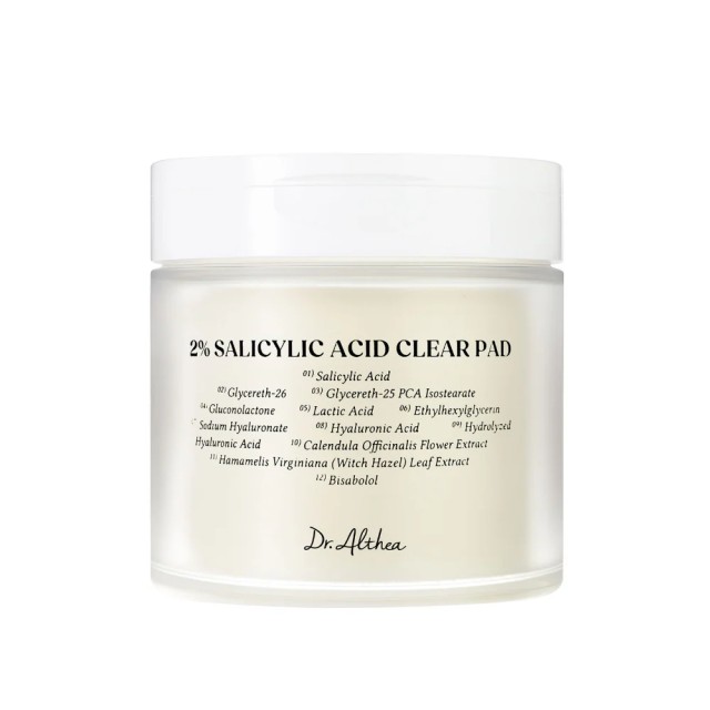 Dr. Althea 2% Salicylic Acid Clear Pad 60τμχ-Pads για Ατελειες με Σαλικυλικό 60τμχ