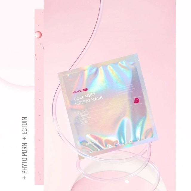 APOTHE Red Capsule Pro-Collagen Lifting Mask 34g-Μάσκα Λίφτινγκ με Κολλαγόνο και Πεπτίδια 34gr