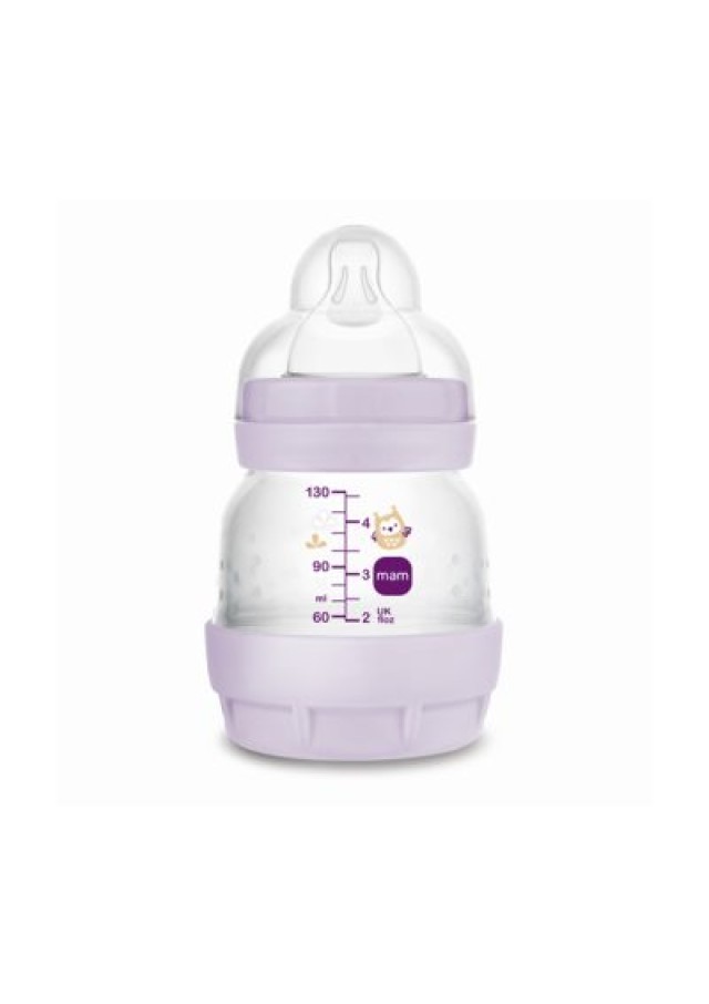 Mam Μπιμπερό Easy Start™ Anti-Colic μωβ 0+μηνών,130ml