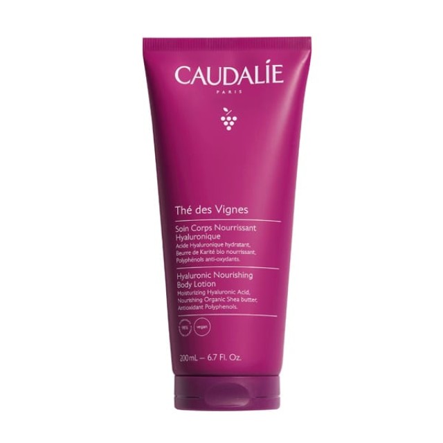 Caudalie The des Vignes Hyaluronic Nourishing Body Lotion Ενυδατική Λοσιόν Σώματος με Υαλουρονικό Οξύ, 200ml