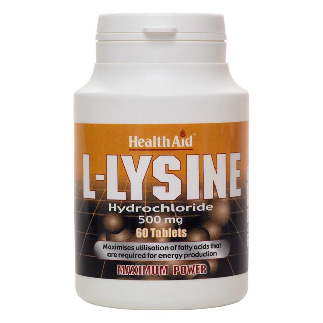 Health Aid L-Lysine 500mg 60 Ταμπλέτες