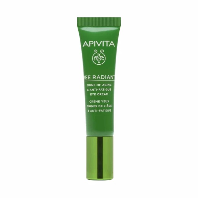 Apivita Bee Radiant Eye Cream with Peony Κρέμα Ματιών για Σημάδια Γήρανσης  Ξεκούραστη Όψη 15ml