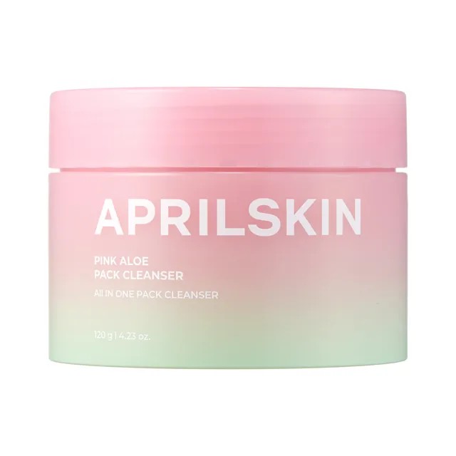 APRILSKIN Pink Aloe Pack Cleanser - Καθαριστικό προσώπου 4 σε 1 , 120ml