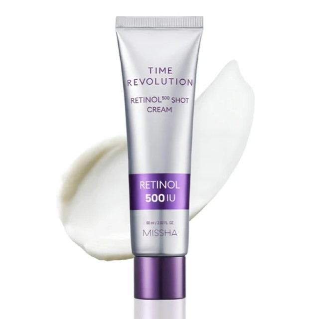 Missha Time Revolution Retinol Shot 500 Cream 60ml-Προηγμένη αντιγηραντική Κρέμα με Ρετινόλη 60ml