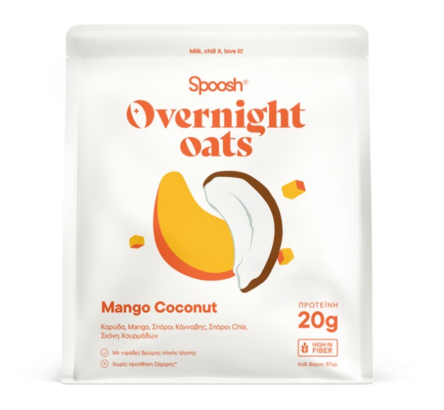 Spoosh Overnight Oats Mango Coconut 20g