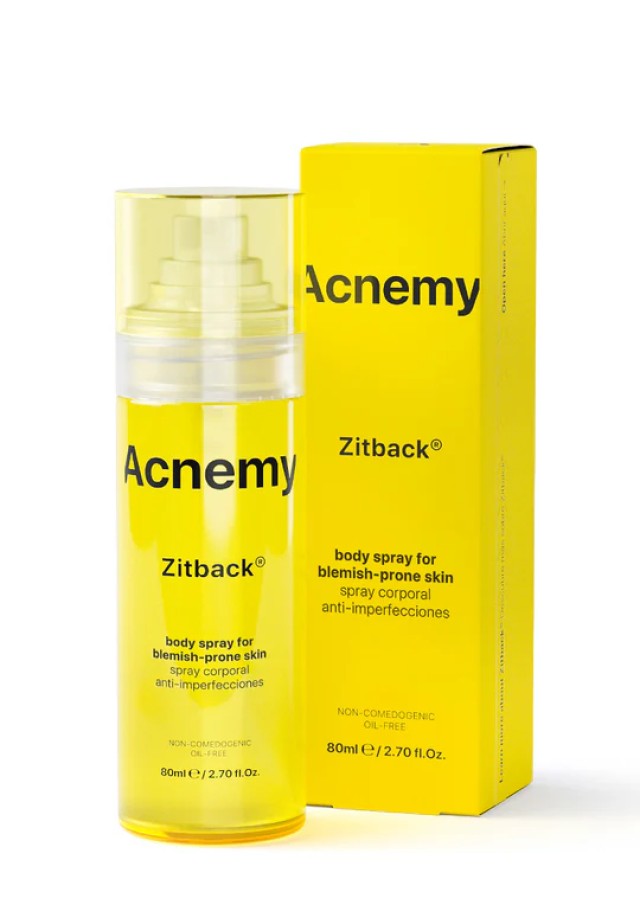 Acnemy Zitback Blemish Clarifying Body Spray-Σπρέι Σώματος για Καθαρισμό Ατελειών ,80 ml