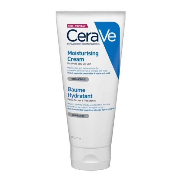 Cerave Moisturizing Cream Ενυδατική Κρέμα για Ξηρό/Πολύ Ξηρό Δέρμα 177ml