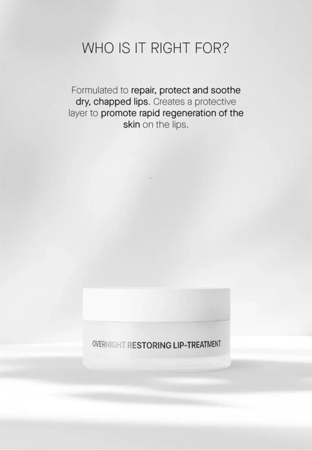 Transparent Overnight Restoring Lip-Treatment –Επανορθωτικό balm νύχτας για πολύ ξηρά και σκασμένα χείλη με Ceramide, Cholesterol, Panthenol 15ml