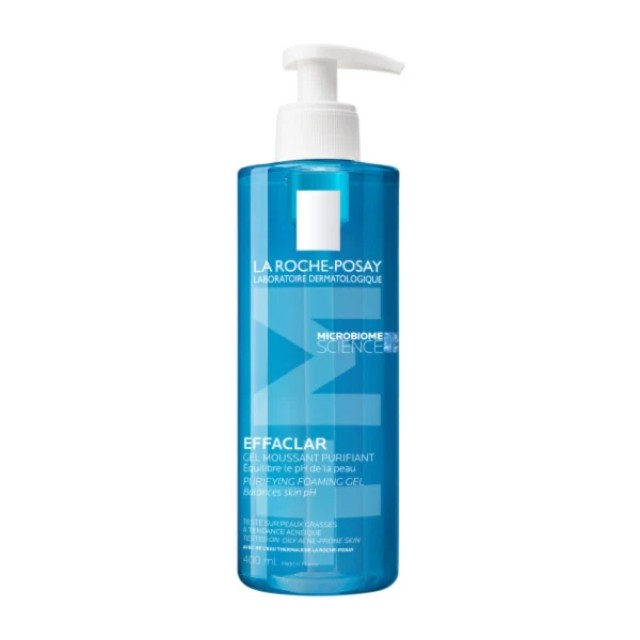 La Roche-Posay Effaclar Gel 400ml Gel Καθαρισμού Προσώπου Εξισορρόπησης του pH για Λιπαρά Δέρματα με Τάση Ακμής