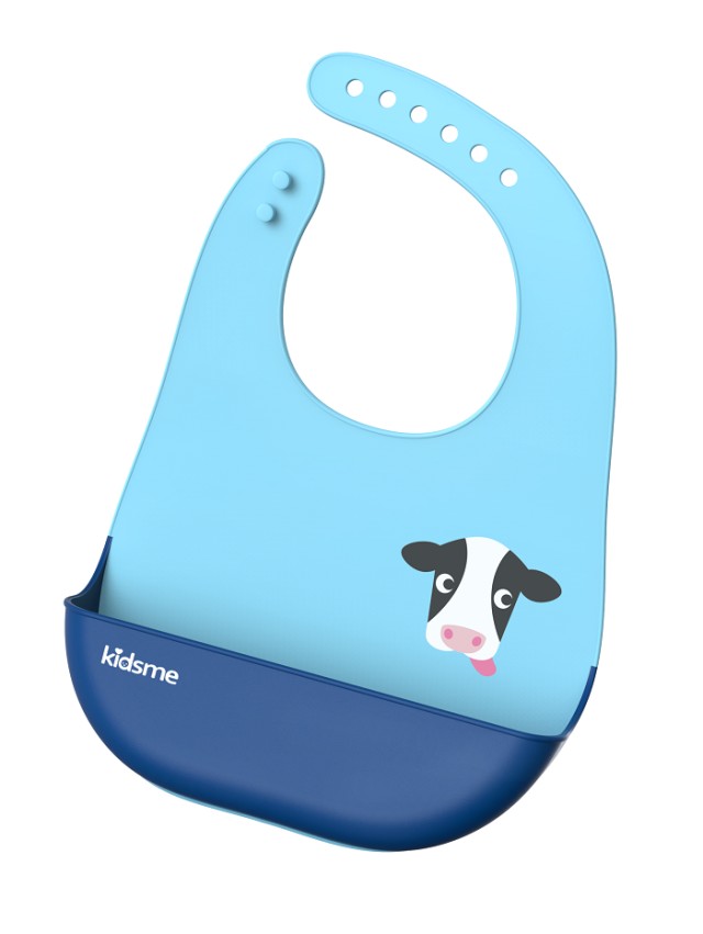 Kidsme Σαλιάρα Σιλικόνης easy clean 6m+,1τεμ