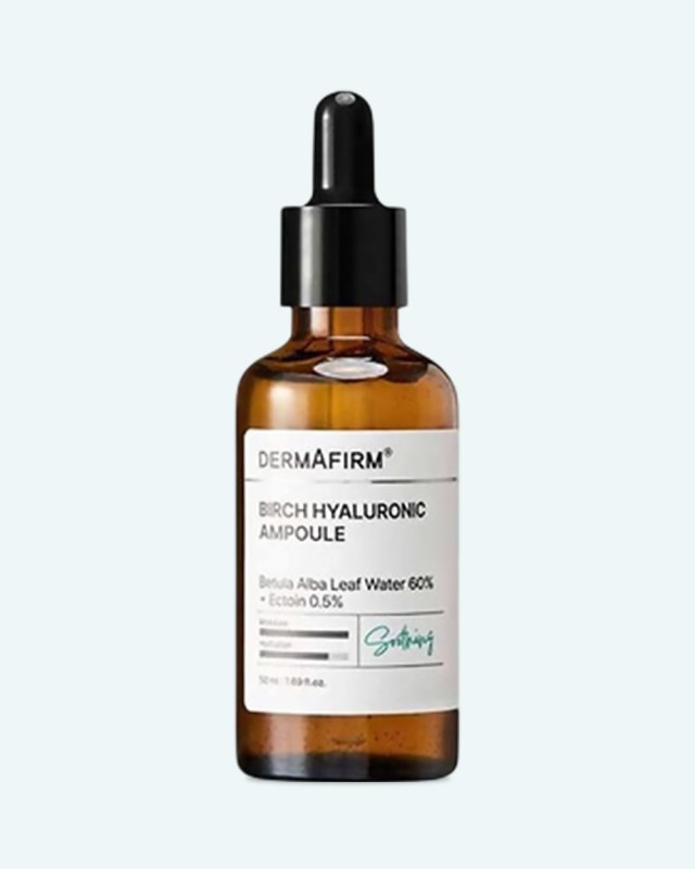 DERMAFIRM Birch Hyal Ampoule Ενυδατικός Ορός με 60% Νερό Σημύδας , εκτοΐνη και 8 μορφές υαλουρονικού οξέος 50ml