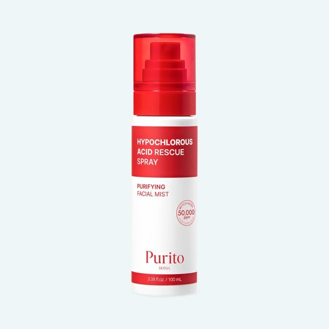Purito Hypochlorous Acid Rescue Spray - Καθαριστικό & Καταπραϋντικό Mist με HOCl & Witch Hazel Τονωτική Λοσιόν, 100 ml