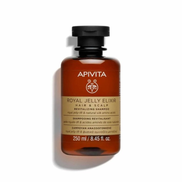 Apivita Royal Jelly Elixir Hair & Scalp Revitalizing Shampoo, Σαμπουάν Αναζωογόνησης για Μαλλιά & Τριχωτό 250ml