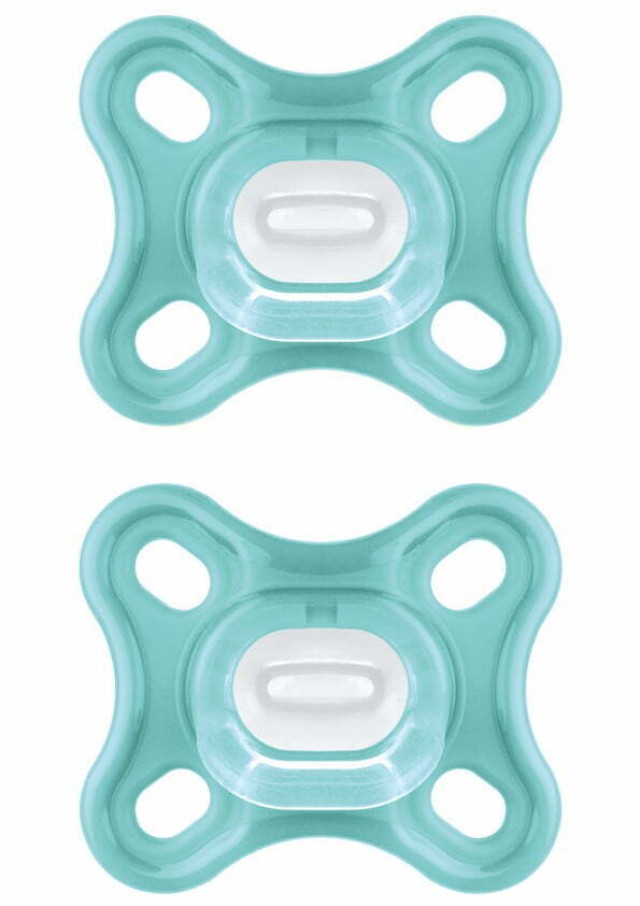 Mam Πιπίλα Comfort 0-2 μηνών Unisex ολόκληρη απο σιλικόνη ,2τεμ.