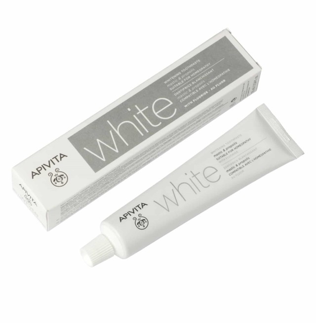 Apivita White Λευκαντική Οδοντόκρεμα με Γεύση Μαστίχας 75ml