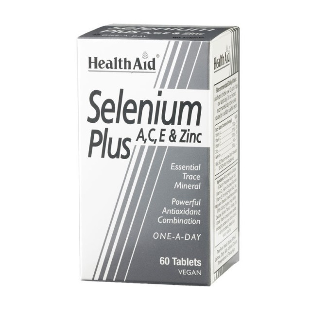 HEALTH AID Selenium Plus A C E  & Zinc Vegan 60 Ταμπλέτες
