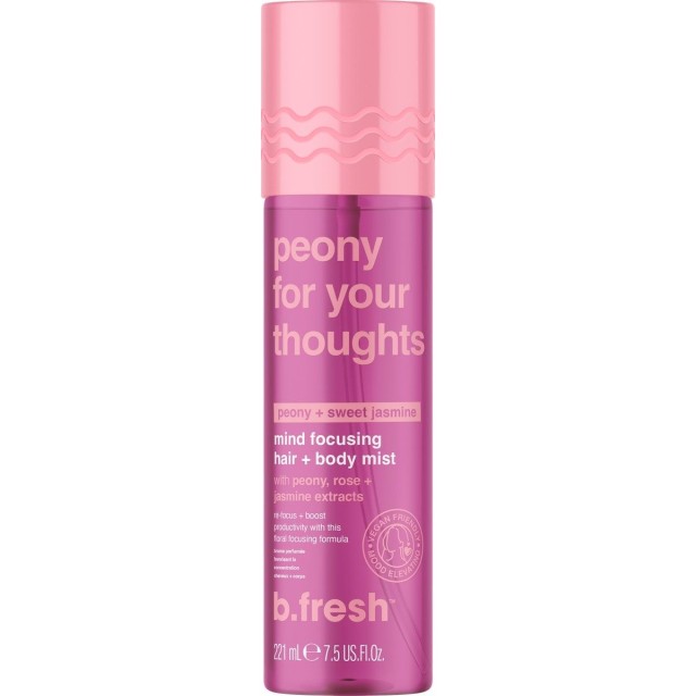 b.fresh Peony+sweet jasmine hair & body mist 221mL