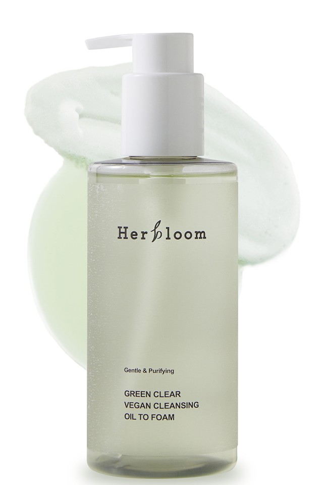 Herbloom  Green Clear Vegan Cleansing Oil To Foam -Καθαριστικό 2 σε 1 που μετατρέπεται από λάδι σε αφρό 200ml