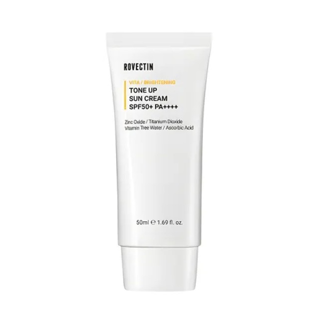ROVECTIN Vita Tone Up Sun Cream-Φυσική αντηλιακή κρέμα λάμψης SPF50+PA++++