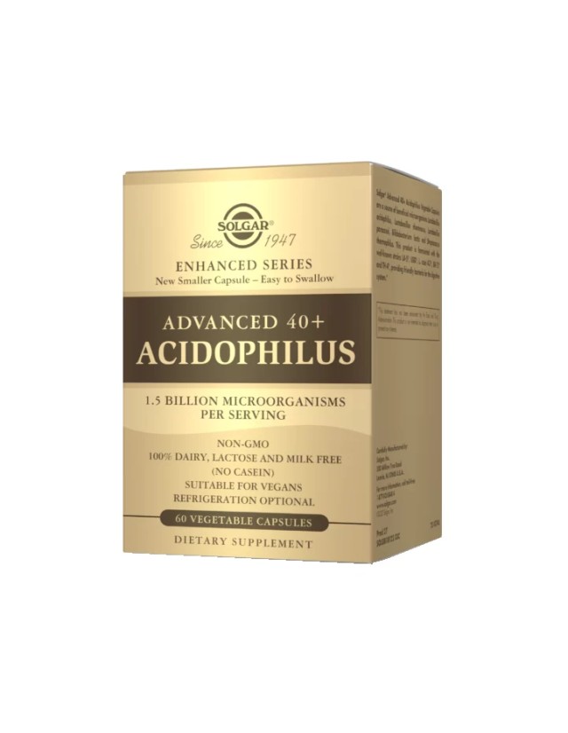 Solgar Advanced 40+ Acidophilus 60 Vegetable Capsules