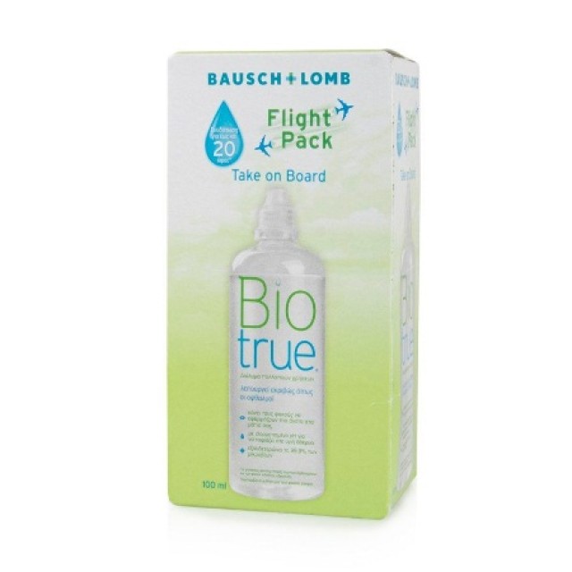 Bausch & Lomb Biotrue Flight Pack Υγρό Φακών Επαφής Πολλαπλών Χρήσεων σε Ταξιδιωτική Συσκευασία, 100ml