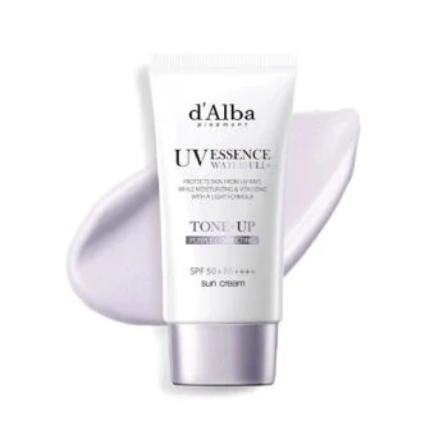 Dalba Waterfull Tone-up Sunscreen Purple 50ml SPF 50+ PA++++ - Αντηλιακό διόρθωσης τόνου δέρματος Μωβ 50ml