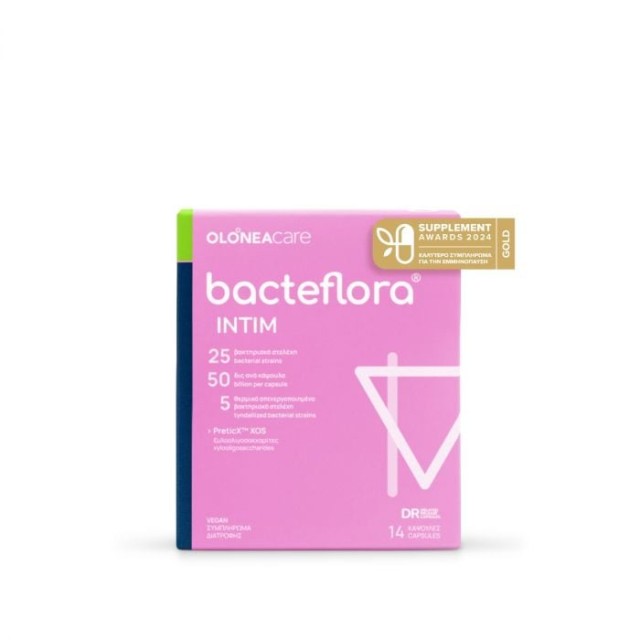 Bacteflora Intim για Εξισορρόπηση Κολπικού & Εντερικού Μικροβιώματος 14κάψουλες