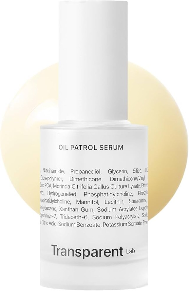 Transparent Lab Oil Patrol Serum-Ορός με 10% Νιασιναμίδη για έλεγχο λιπαρότητας και γυαλάδας 30ml