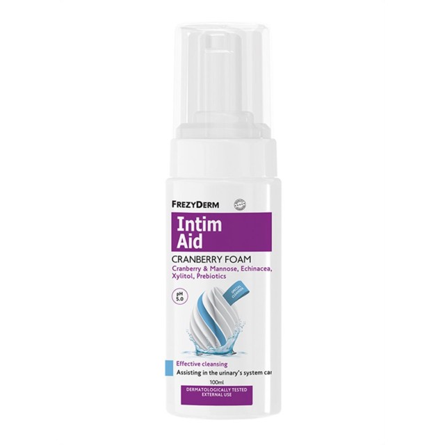 Frezyderm Intim Aid Cranberry Foam Αφρός Καθαρισμού για Ευαίσθητη Περιοχή 100ml
